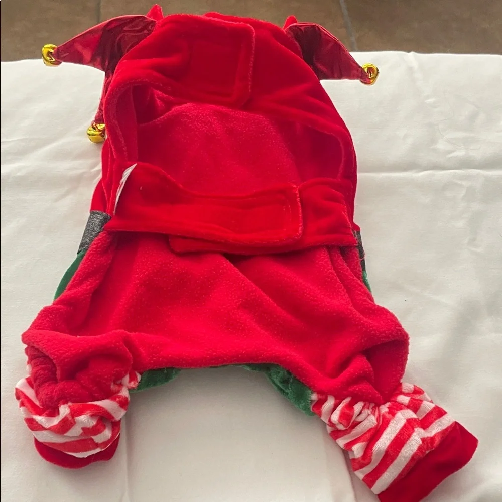 Elf Doggie Outfit for 5-6 pound dog